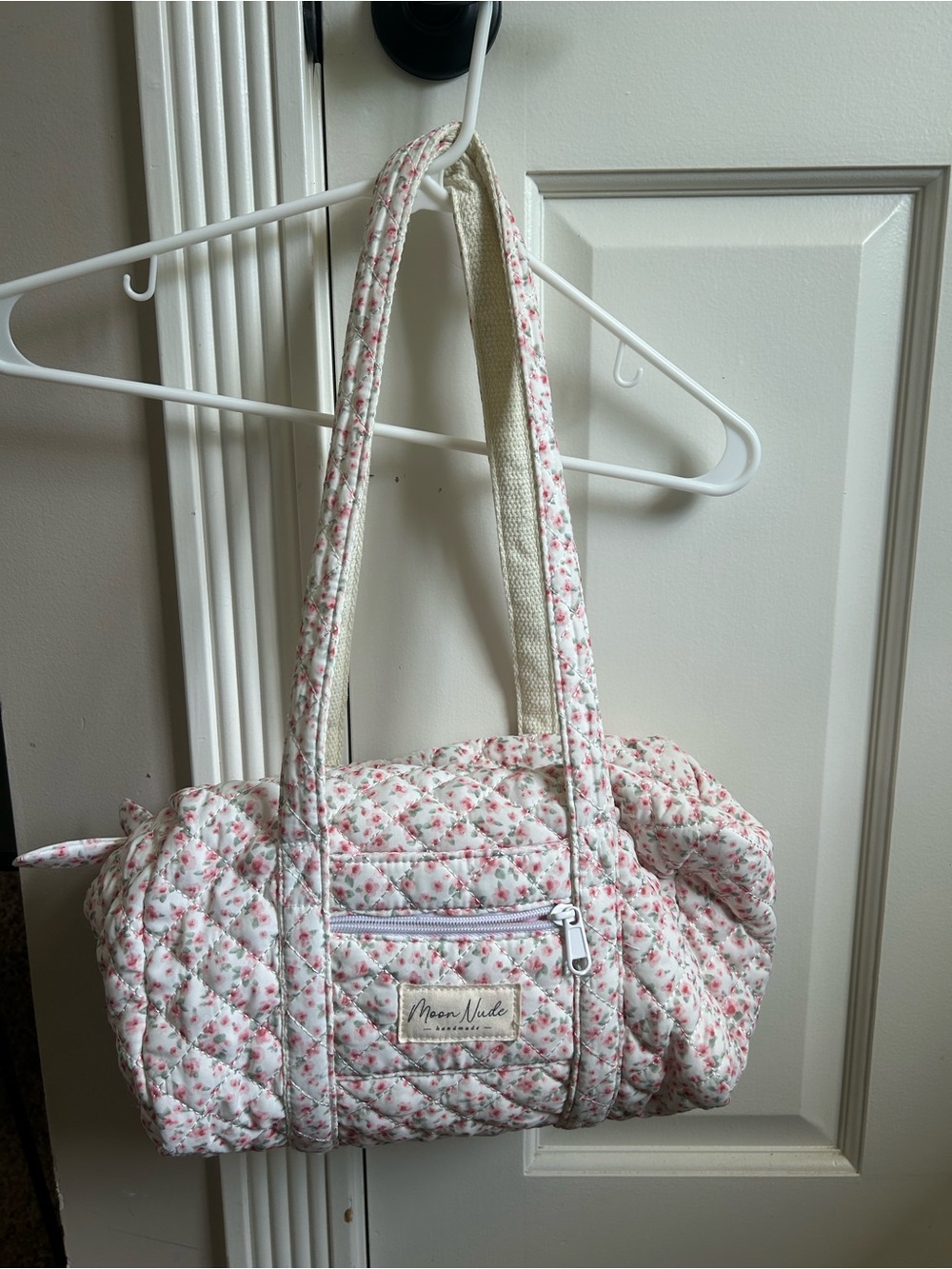Moon Nude Quilted Shoulder Bag- Pattern Peony
